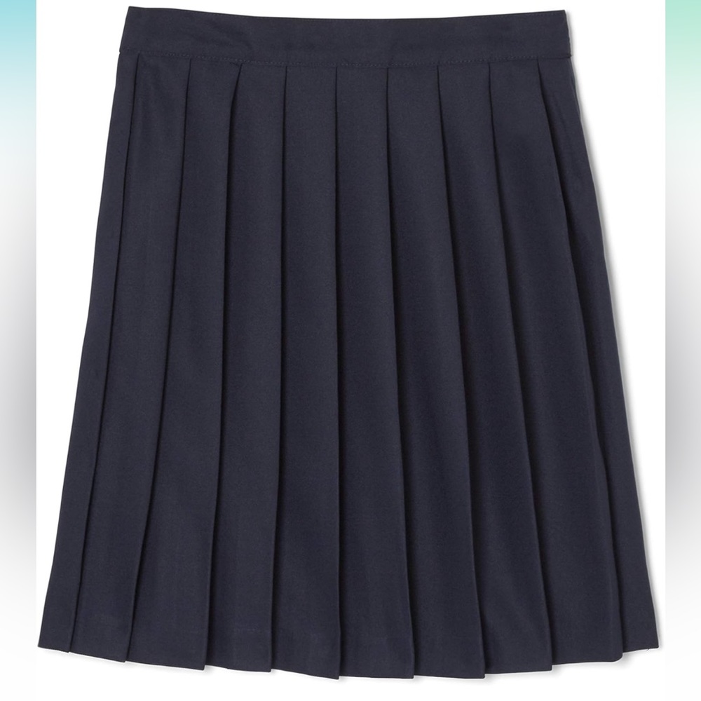 French Toast Little Girls' Pleated Skirt, Navy, 5